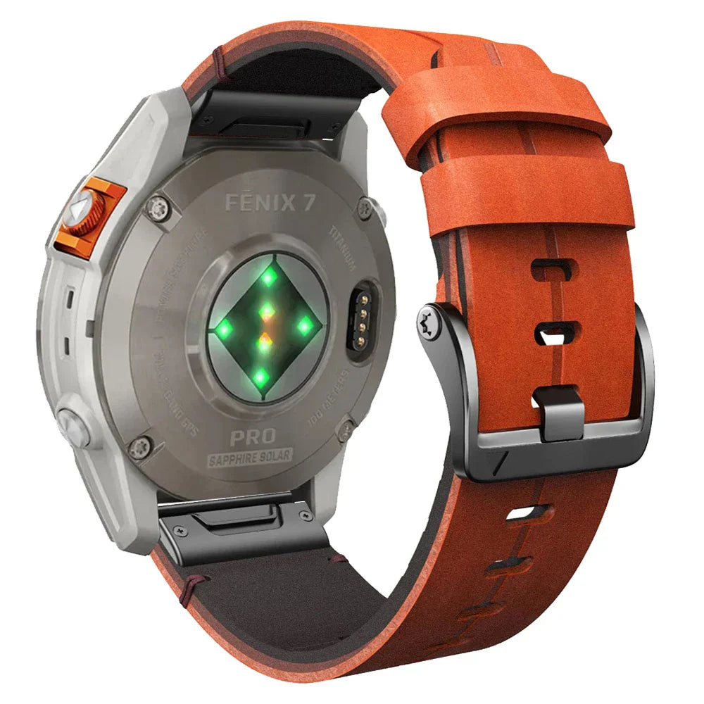 Correa Quick-Fit | 26mm (Piel auténtica y titanio) - 2 colores